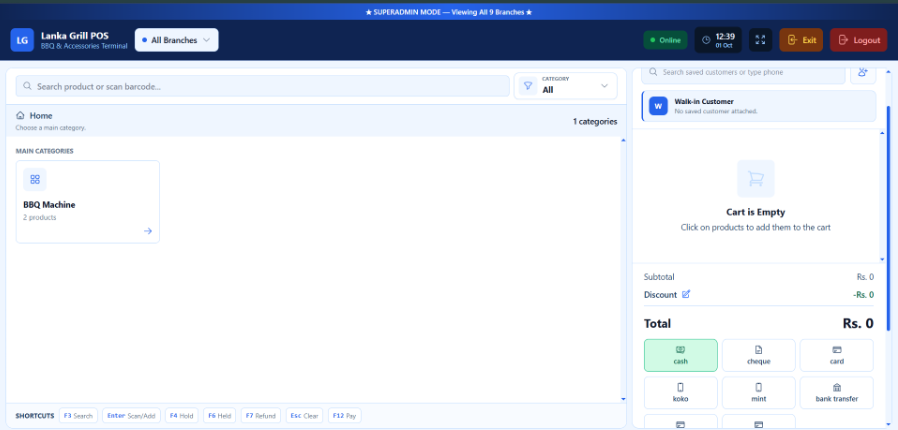POS Checkout Terminal
